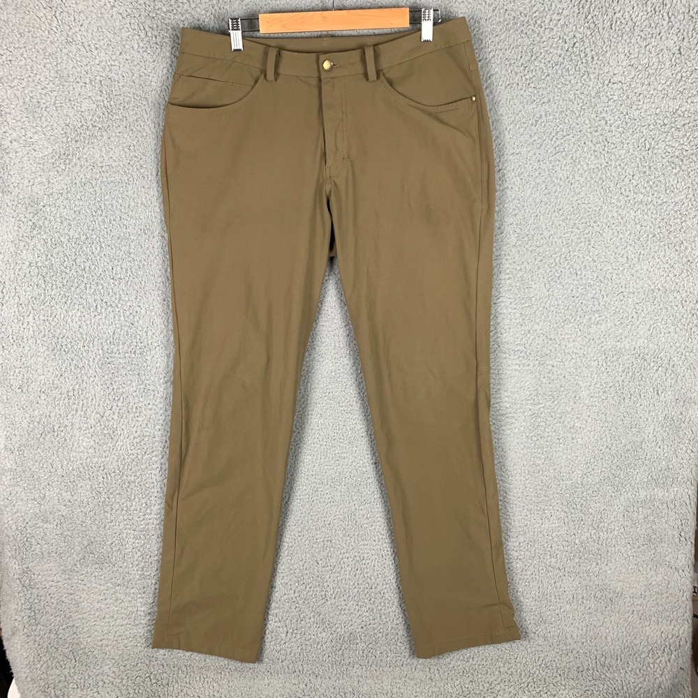 Lululemon ABC Pant Mens 34 x 33 Artifact Wrinkle-Resistant Performance 5 Pockets